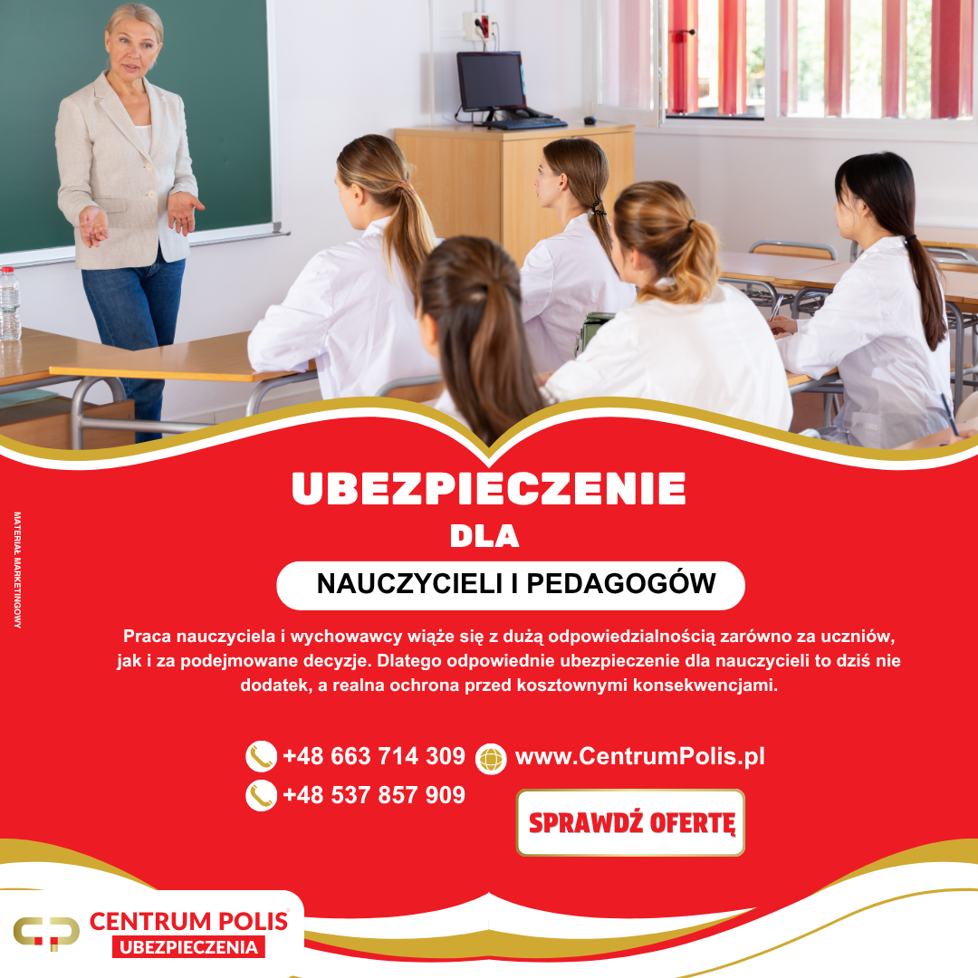 Ubezpieczenie dla nauczycieli i pedagogów