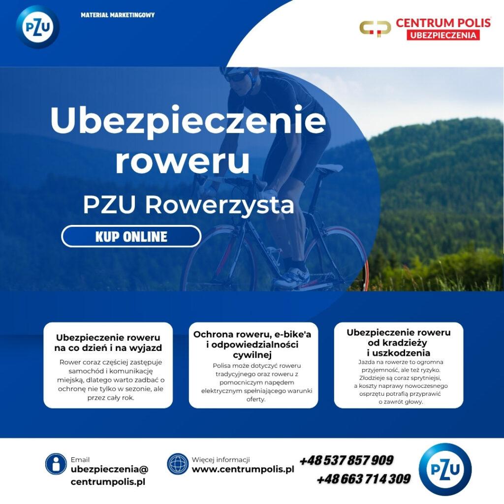 Ubezpieczenie roweru PZU Rowerzysta