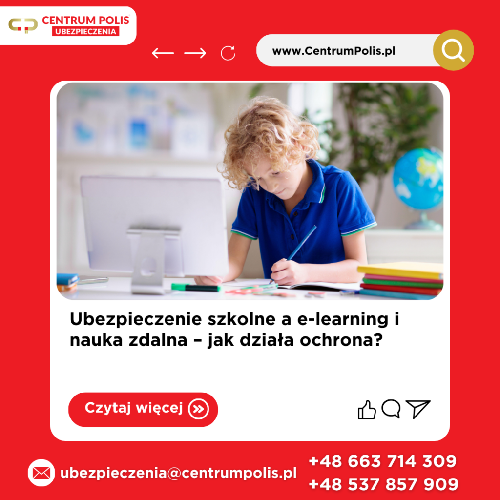 Ubezpieczenie szkolne a e-learning i nauka zdalna – jak działa ochrona