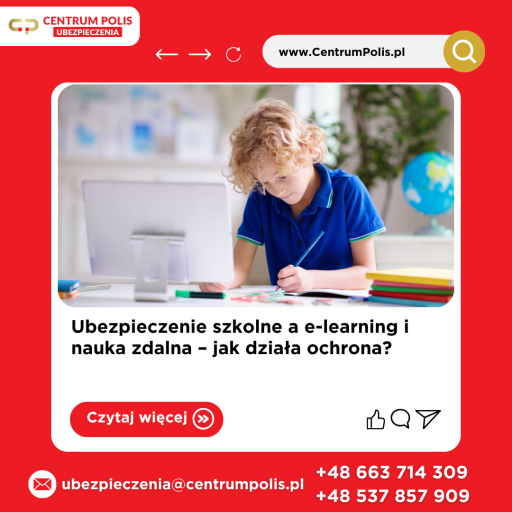 Ubezpieczenie szkolne a e-learning i nauka zdalna – jak działa ochrona